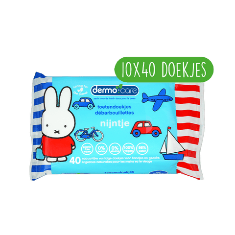 nijntje toetendoekjes blauw voordeelbox (10X40 stuks)