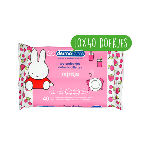 nijntje toetendoekjes roze voordeelbox (10X40 stuks)